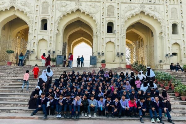 Students of DAPS Raebareli on an educational trip to a historic monument in Lucknow